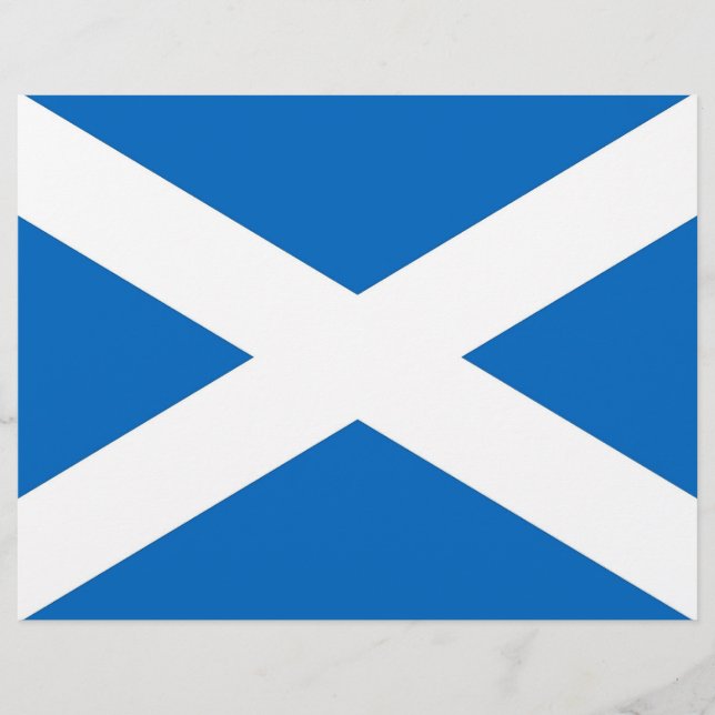 Letterhead with Flag of Scotland (Front)