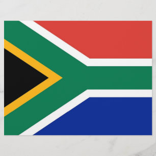Letterhead with Flag of South Africa