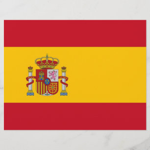 Letterhead with Flag of Spain