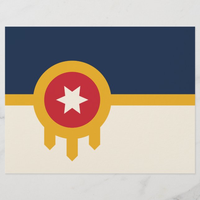 Letterhead with Flag of Tulsa, Oklahoma (Front)