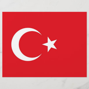 Letterhead with Flag of Turkey