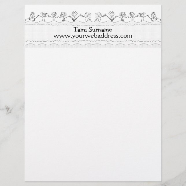 letterhead with happy children (Front)