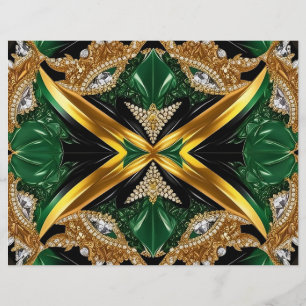 Letterhead with Jamaican Colours Design