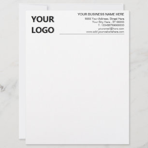 Letterhead with Name Logo Address Website E-mail