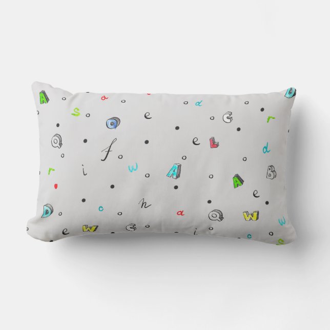 Lettering design pillow (Front)