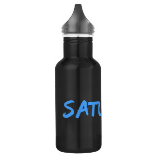 Lettering Design ‘Saturday’ in Sky Blue 532 Ml Water Bottle
