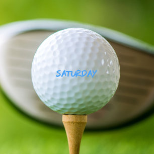 Lettering Design Saturday in Sky Blue Golf Balls
