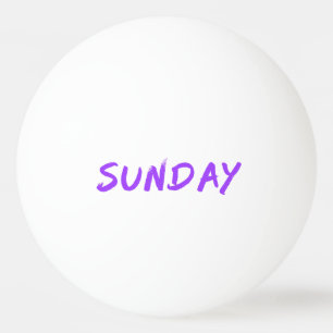 Lettering Design Sunday in Purple Ping Pong Ball
