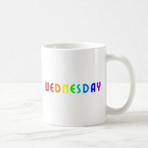 Lettering Design Wednesday in Rainbow Colors Coffee Mug
