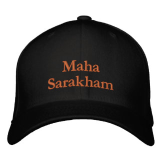 Lettering Maha Sarakham Embroidered Hat
