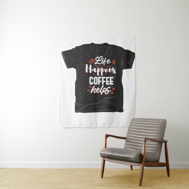 Lettering Typography Quote Tapestry (In Situ)