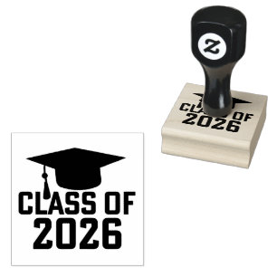 Letterman Class of 2026 Graduation Rubber Stamp