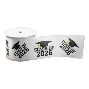 Letterman Class of 2026 Graduation Satin Ribbon