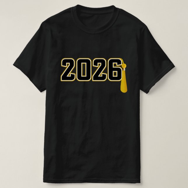 Letterman Class of 2026 Graduation T-Shirt (Design Front)
