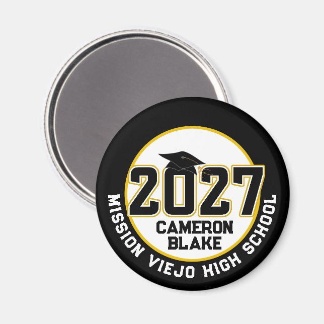 Letterman Class of 2027 Graduation Magnet (Front/Back)