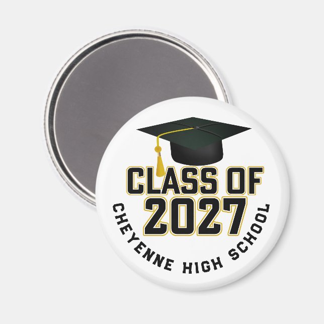 Letterman Class of 2027 Graduation Magnet (Front/Back)