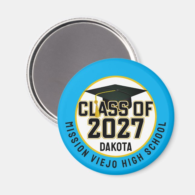 Letterman Class of 2027 Graduation Magnet (Front/Back)