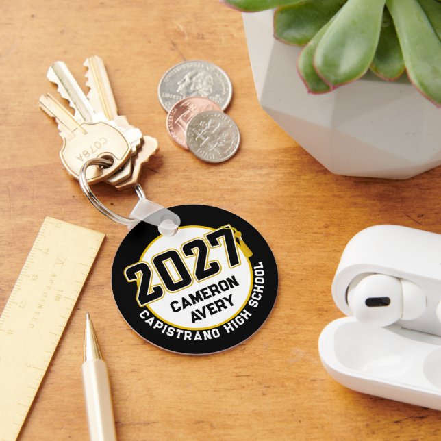 Letterman Class of 2027 Photo Graduation Key Ring (Desk)