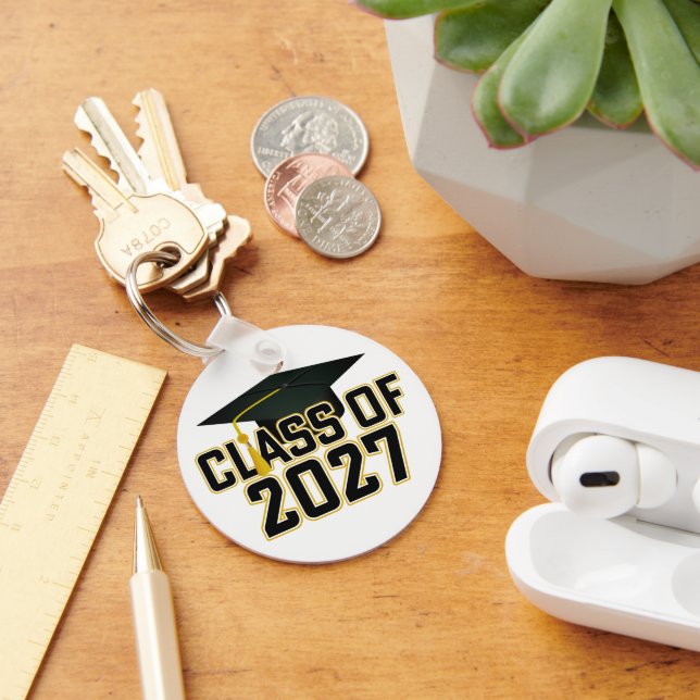 Letterman Class of 2027 Photo Graduation Key Ring (Desk)