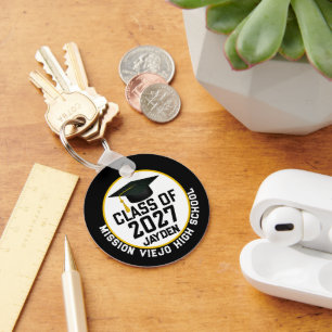 Letterman Class of 2027 Photo Graduation Key Ring