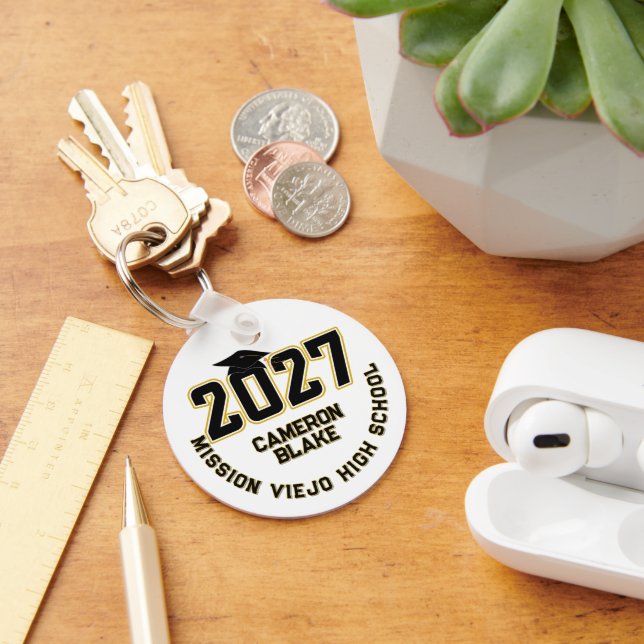Letterman Class of 2027 Photo Graduation Key Ring (Desk)