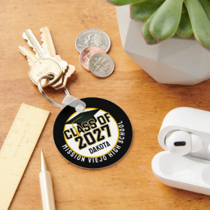 Letterman Class of 2027 Photo Graduation Key Ring
