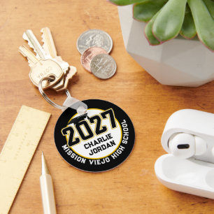 Letterman Class of 2027 Photo Graduation Key Ring