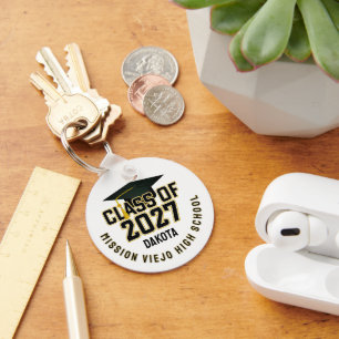 Letterman Class of 2027 Photo Graduation Key Ring