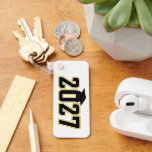 Letterman Class of 2027 Photo Graduation Key Ring<br><div class="desc">* Congrats to the graduate of the Class of 2027! * Keychains have several shape and style options. * Nice gift for grad, stocking stuffer or small token of congrats. * Show your school colors! * Add student photo(s) to the back of the double sided key ring. * Choose font...</div>
