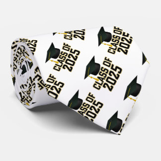 Letterman Gold Class of 2025 Graduation Tie