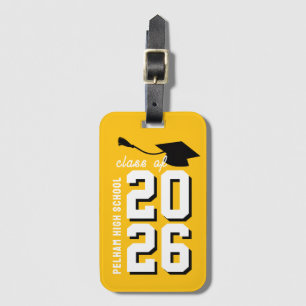 Letterman School Colours Graduation Customisable  Luggage Tag