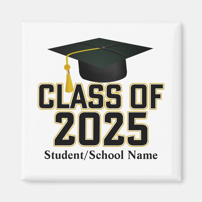 Letterman Varsity Class of 2025 Graduation Magnet (Front)