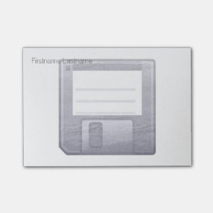 Letterpress Floppy Disc Post-it Notes