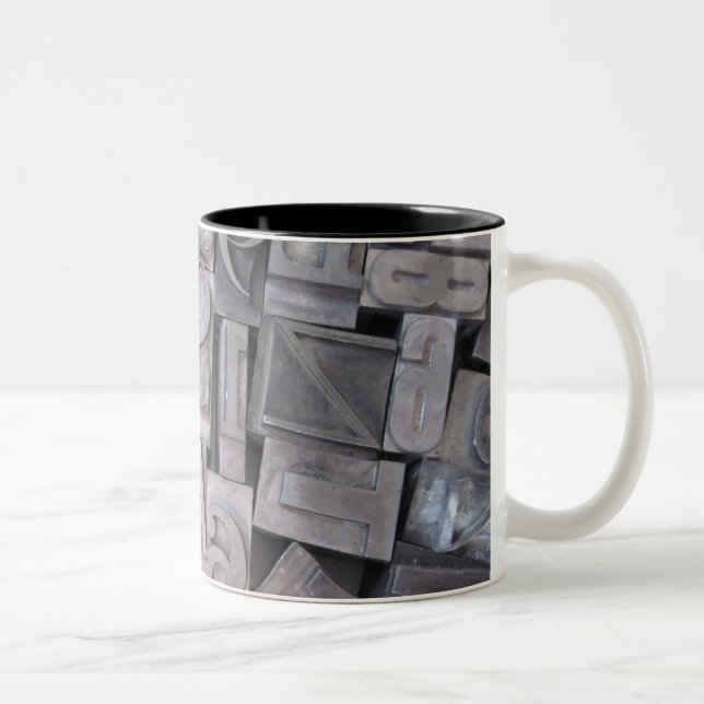 Letterpress Metal Type Mug (Right)