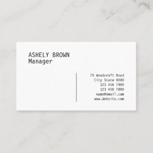 Letterpress Modern Professional Business Card