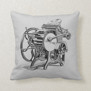 Letterpress printing press Chandler & Price pillow