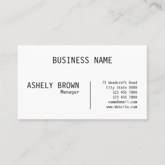Letterpress Real State Professional Business Card