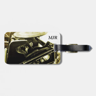 Letterpress view luggage tag