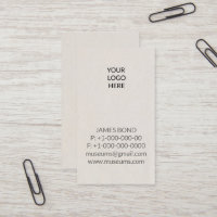 Letterpress Your Logo Simple Business Card
