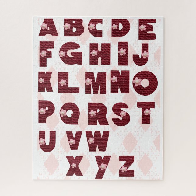 Letters A to Z Jigsaw Puzzle (Vertical)