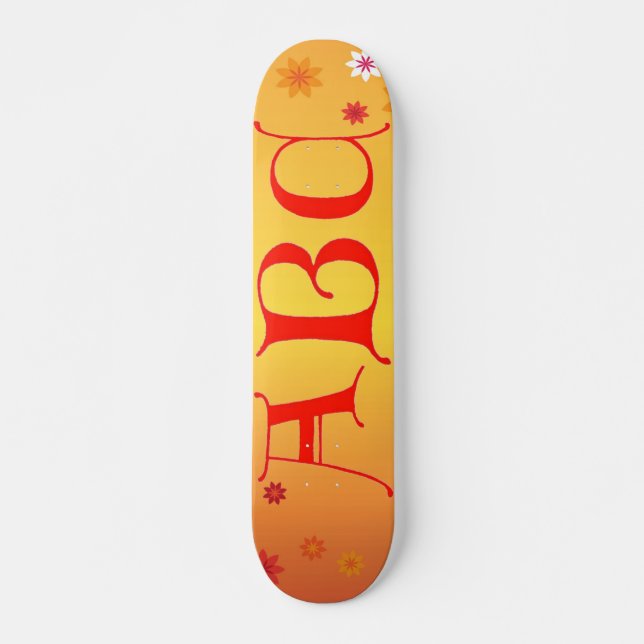 Letters ABC Skateboard (Front)