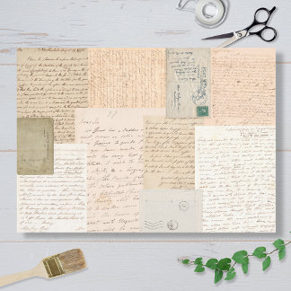 Letters And Postcards Tissue Paper