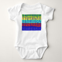 LEtters baby bodysuit