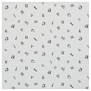 Letters Fabric