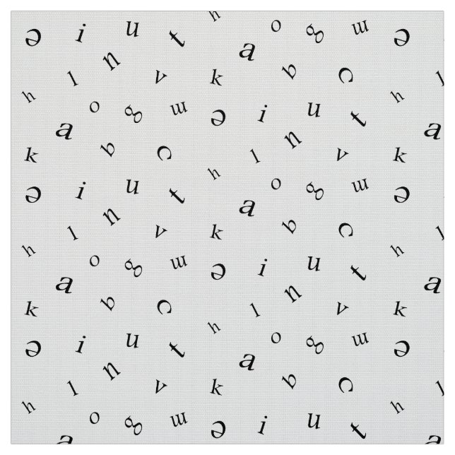 Letters Fabric (Swatch)