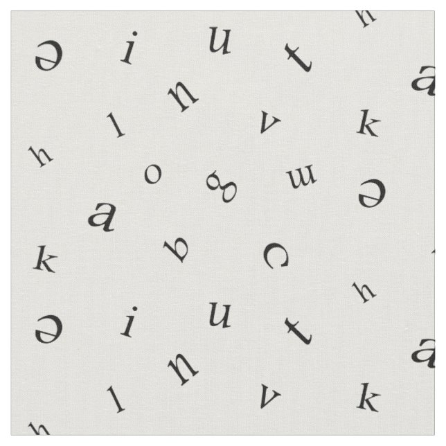 Letters Fabric (Close Up)