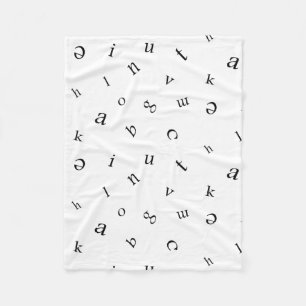 Letters Fleece Blanket