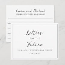 Letters for the Future Wedding Time Capsule Box