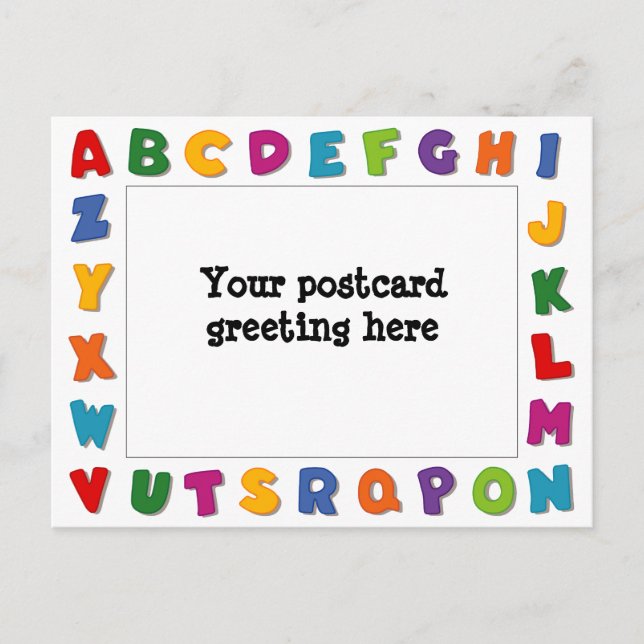Letters Frames Postcard (Front)