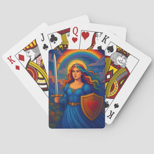 Letters from Archaic Princess Playing Cards (Back)